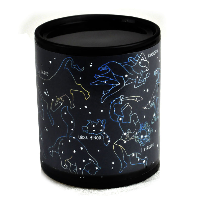  [AUSTRALIA] - The Unemployed Philosophers Guild Heat Changing Constellation Mug - Add Coffee or Tea and 11 Constellations Appear - Comes in a Fun Gift Box Black