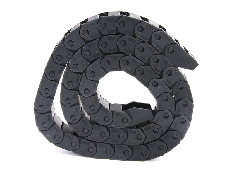  [AUSTRALIA] - 1m Black Plastic Drag Chain Cable Carrier for CNC Router Mill (15mm x 20mm) 15mm x 20mm