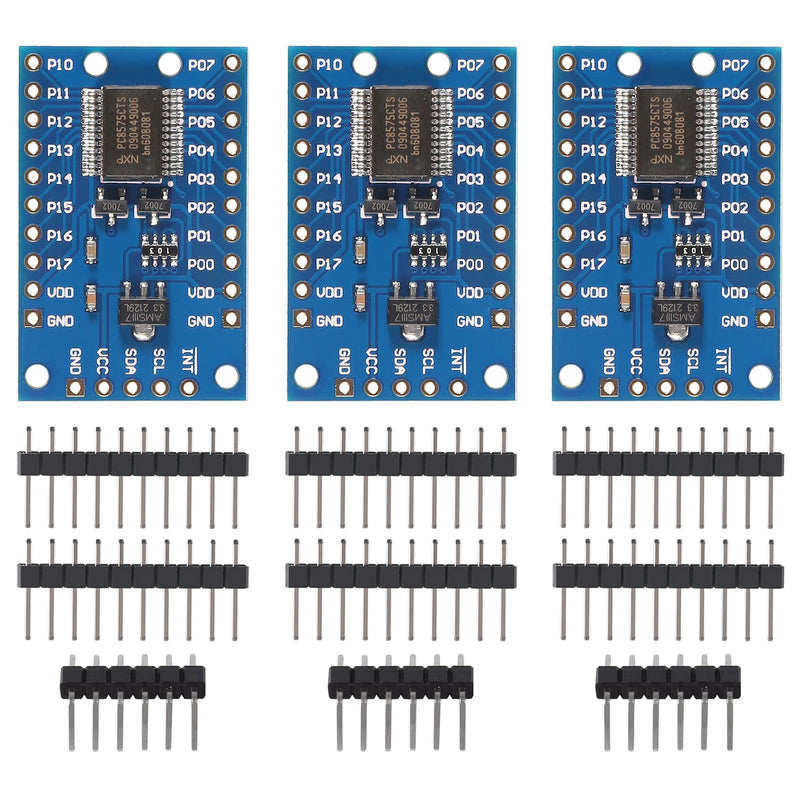  [AUSTRALIA] - ACEIRMC 3pcs PCF8575 IO Expander Board Module I2C to 16IO IIC I2C I/O Extension Shield Module 16 bit SMBus I/O Ports for Arduino R3 (3pcs)