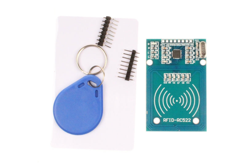 NOYITO MFRC-522 RC522 RFID RF IC Card Inductive Module with S50 White Card and Key Ring (Pack of 2) - LeoForward Australia