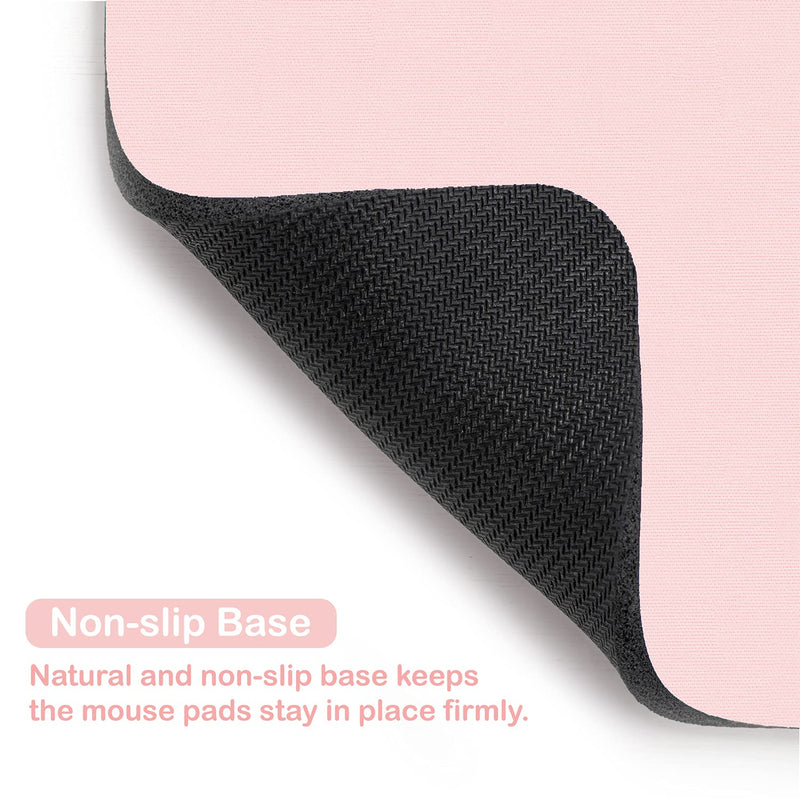  [AUSTRALIA] - Small Mouse Pad 6 x 8 Inch, Audimi Mini Mouse Pad Thick for Laptop Wireless Mouse Home Office Travel, Portable & Washable (Pink) Pink