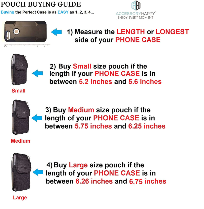  [AUSTRALIA] - AH Military Grade Cell Phone Carrier Holster Men Cell Phone Belt Holder, Compatible w/ [iPhone iPhone 12 Mini SE 5 5S 5C Samsung J1 J3 LG K7 K10 & More] fits Waterproof/Defender/Thick Heavy Duty Case BLACK Small (5.6 X 3.1 X 0.7 in)