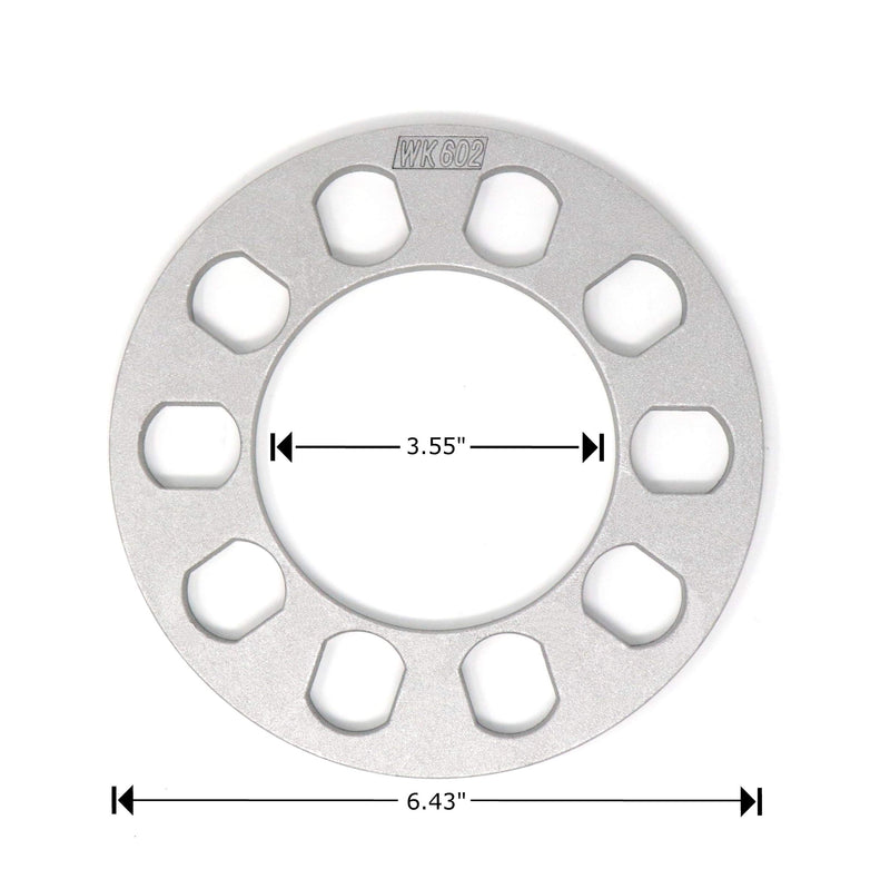 White Knight Wheel Accessories 602-2 5/16" Aluminum 5x4.5"-5" Wheel Spacer 2 Pack - LeoForward Australia