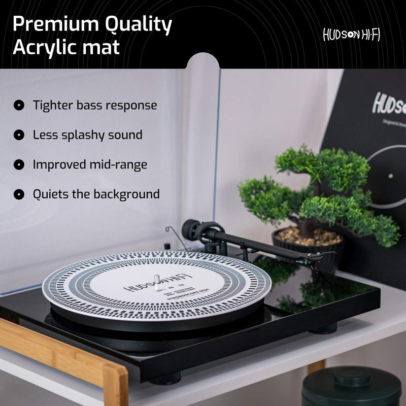  [AUSTRALIA] - Turntable Strobe Disc Stroboscope mat Tests 33-1-3 RPM, 45 RPM Translucent