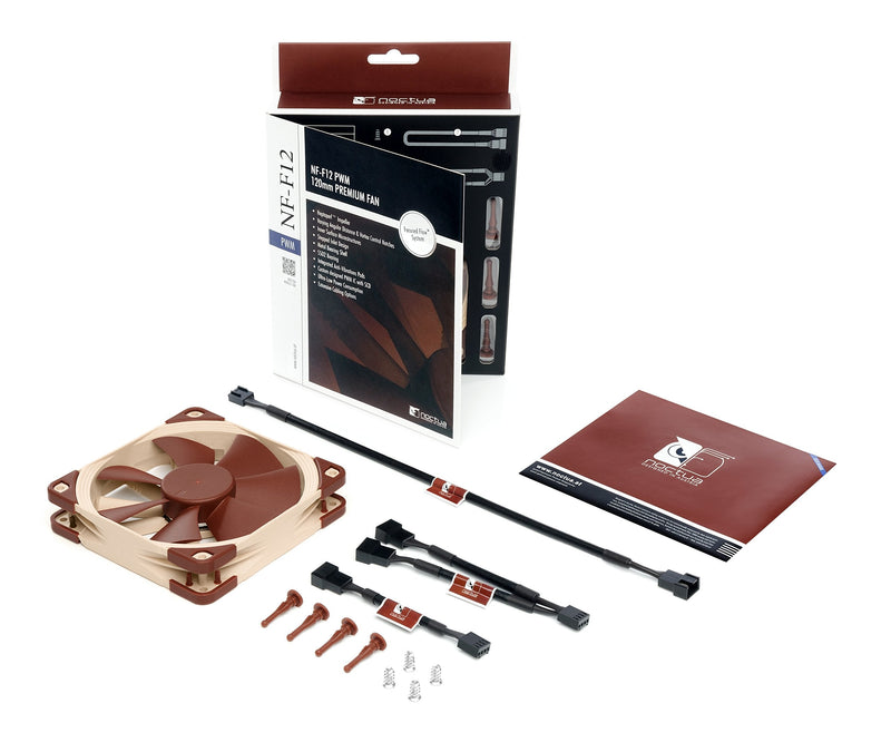  [AUSTRALIA] - Noctua NF-F12 PWM, Premium Quiet Fan, 4-Pin (120mm, Brown)