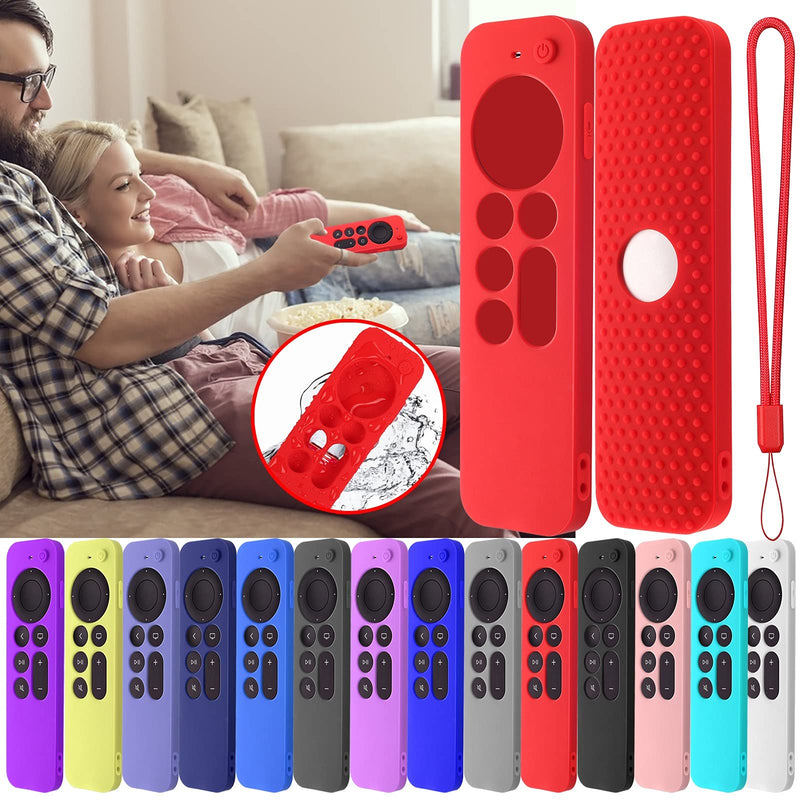  [AUSTRALIA] - Compatible with Apple TV 4K Siri Remote 2021 Silicone Cover, Silicone Case for Apple TV 4K 6 Generation 2021 Remote Control, Apple 4K Siri Remote 2nd Gen Cover (Lavender Purple) Lavender purple