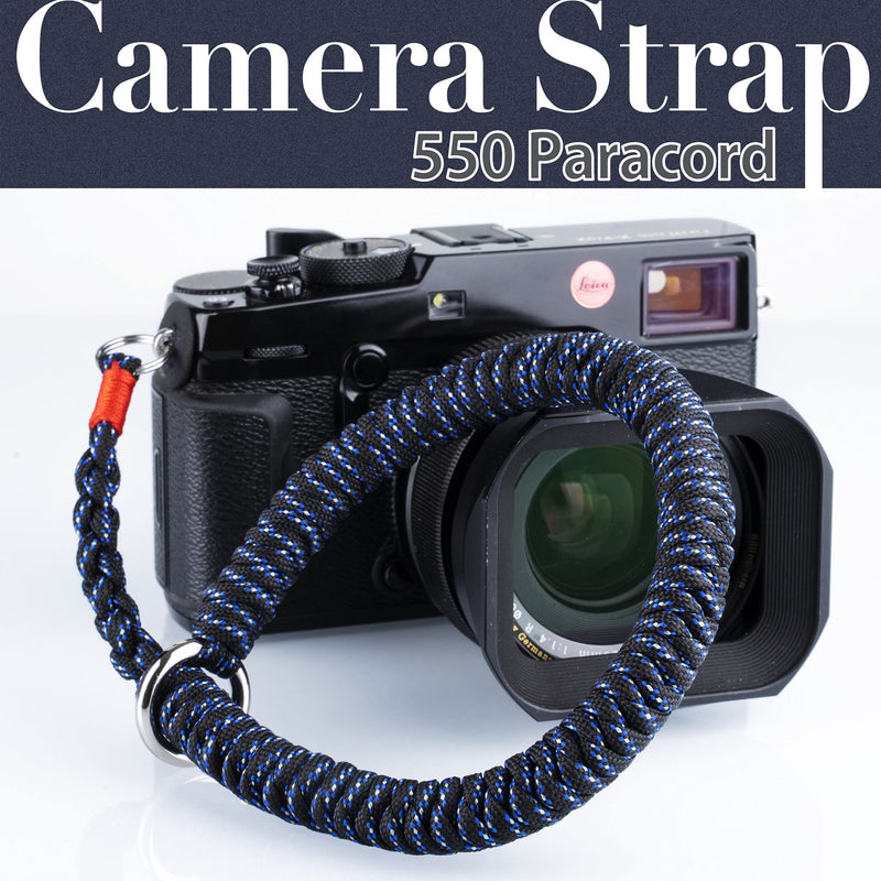  [AUSTRALIA] - Camera Wrist Strap (Blue) Paracord Camera Hand Strap Blue