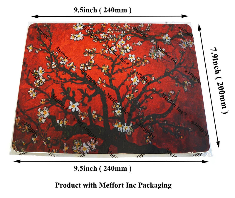 Meffort Inc Standard 9.5 x 7.9 Inch Mouse Pad - Vincent Van Gogh Cherry Blossoming - LeoForward Australia