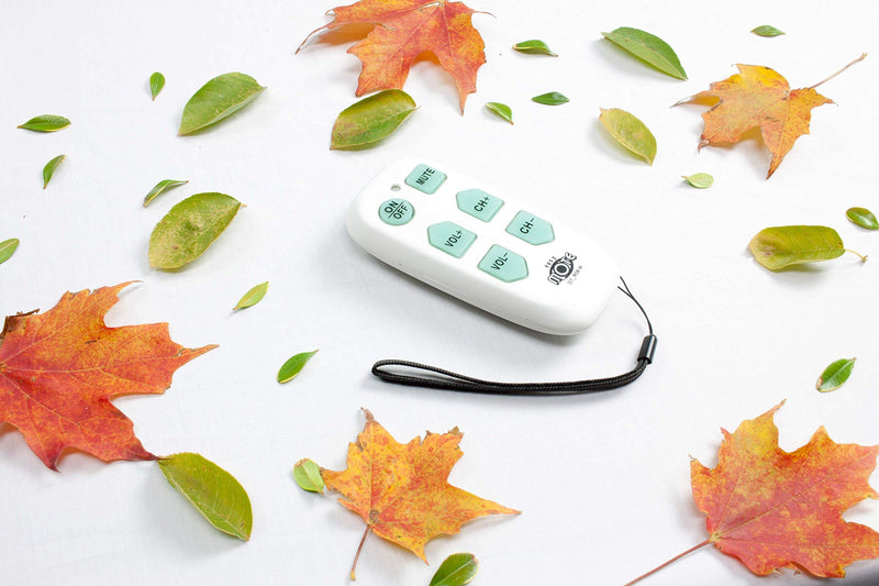 Universal Big Button TV Remote - EasyMote | Backlit, Easy Use, Smart, Learning Television & Cable Box Controller, Perfect for Assisted Living Elderly Care. White TV Remote Control - LeoForward Australia