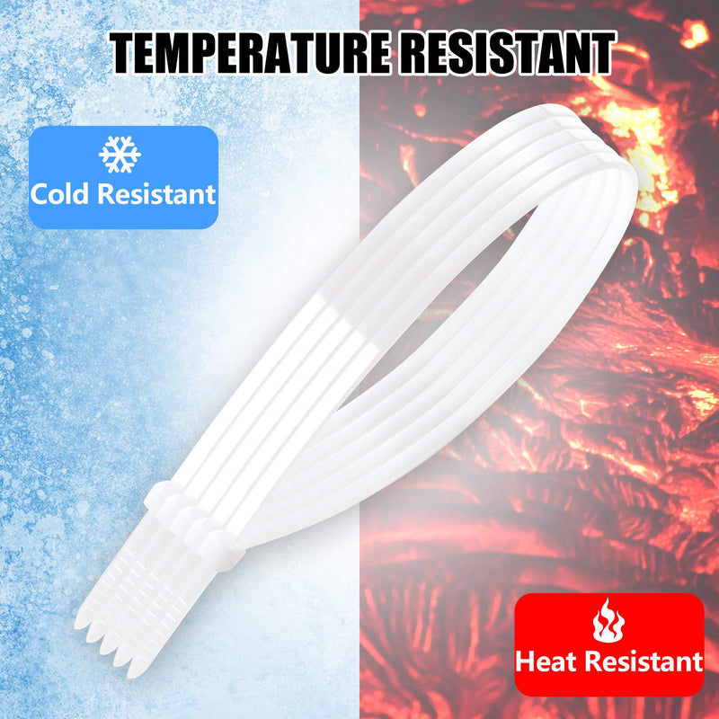  [AUSTRALIA] - 15" White Zip Cable Ties (100 Pack), 120lbs Tensile Strength - Heavy Duty, Self-Locking Premium Nylon Cable Wire Ties for Indoor and Outdoor by Bolt Dropper 15" 120lb