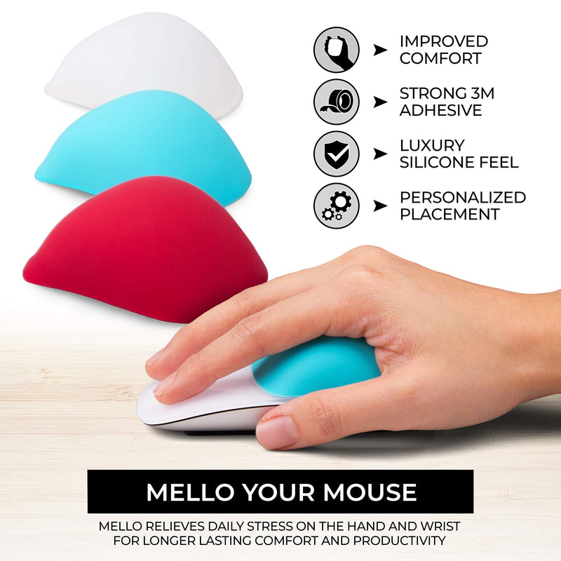 Mello Silicone Cushion Compatible with Apple Magic Mouse 1 & 2 (Pinot Red) Pinot Red - LeoForward Australia