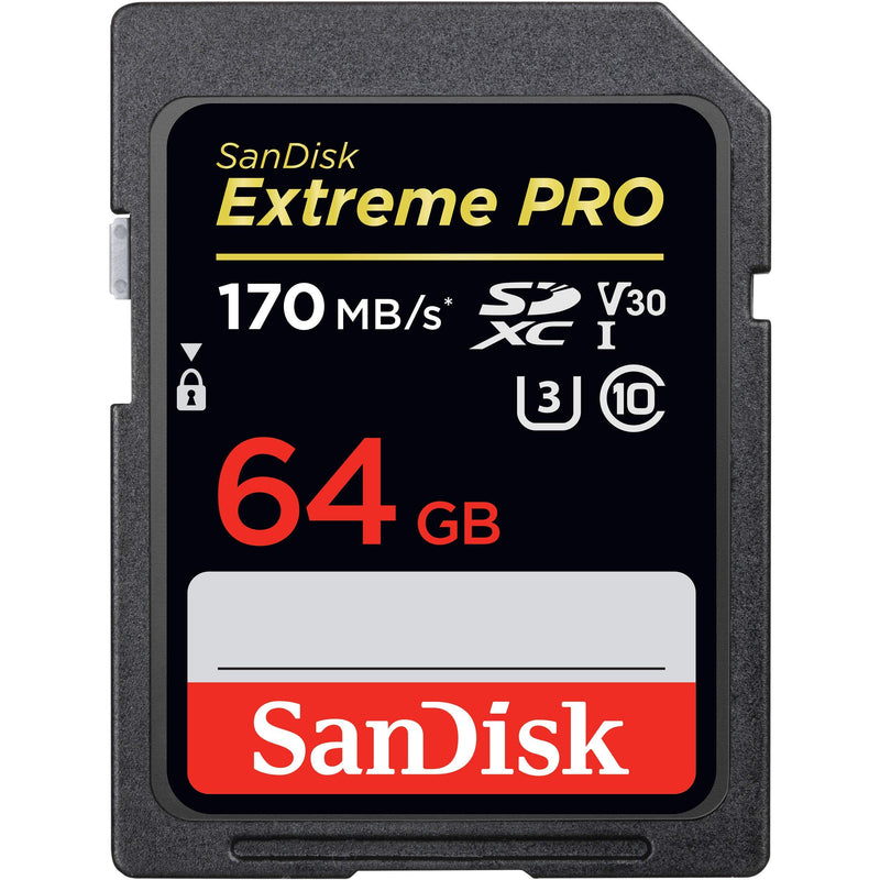 SanDisk 64GB Extreme PRO SDXC UHS-I Card - C10, U3, V30, 4K UHD, SD Card - SDSDXXY-064G-GN4IN Card Only - LeoForward Australia