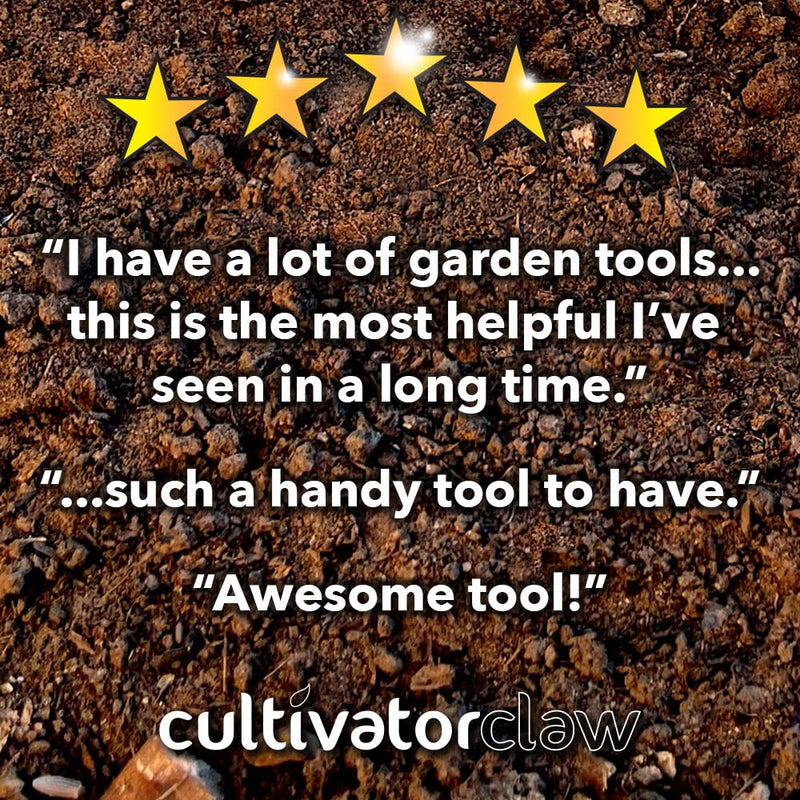  [AUSTRALIA] - Bear Paws Cultivator Claw - Ergonomic Gardening Tools - Hand Held Garden Tool - Hand Rake - Strong Nylon Weeder - Manual Weeding, Aerating, Cultivating… black