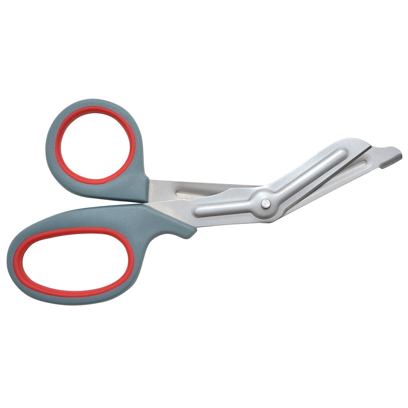 Clauss Titanium Bonded Bent Snips, 7" Red/ Grey - LeoForward Australia