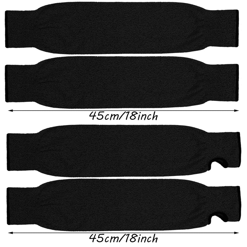  [AUSTRALIA] - 2 Pairs Protective Arm Sleeves, Cut Resistant Sleeves Arm Protection Sleeves Safety Arm Guard Black
