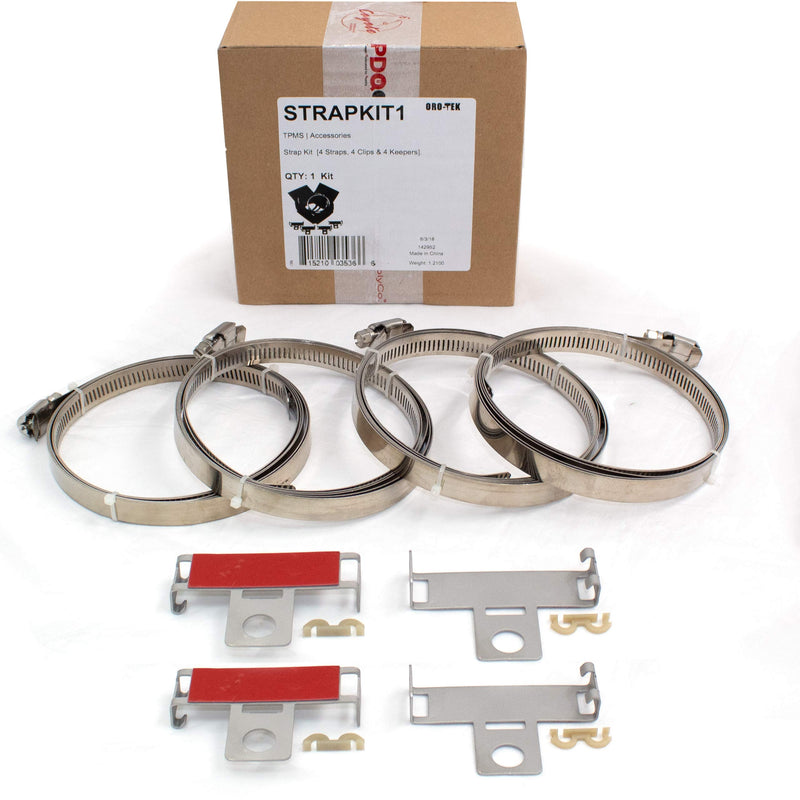 TPMS - Accessories - Strap Kit (4 Straps, 4 Clips & 4 Keepers) - LeoForward Australia