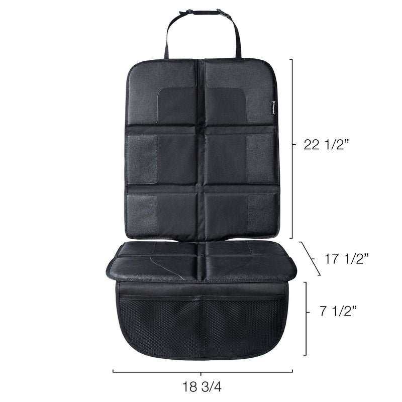  [AUSTRALIA] - Magnelex Car Seat Protector, Largest Cover, Extra Thick Padding and Waterproof 600D Polyester, 2 Large Pockets, Front or Rear Use, Latch Compliant Car Seat Protector