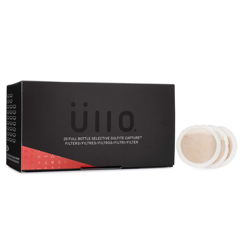  [AUSTRALIA] - Ullo Full Bottle Replacement Filters (25pack) With Selective Sulfite Technology To Make Any Wine Sulfite Preservative Free