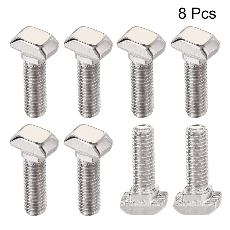  [AUSTRALIA] - uxcell M5x16mm T-Slot Drop-in Stud Sliding Bolt Screw Carbon Steel for 20 Series Aluminum Profile 8pcs