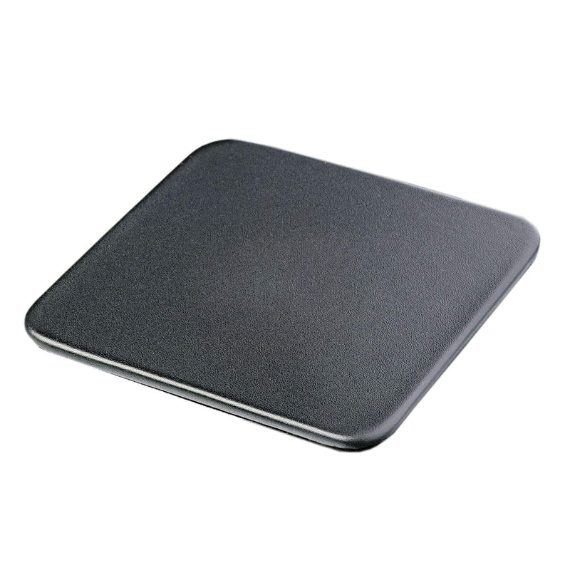  [AUSTRALIA] - Dacasso Black Leatherette 4 Square Holder Coaster Set