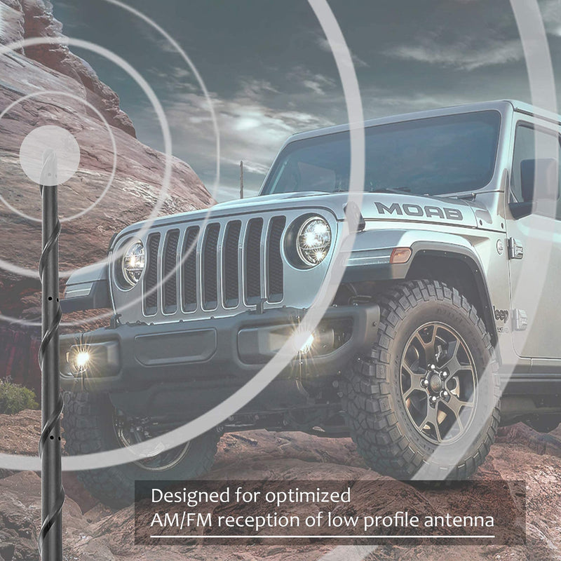  [AUSTRALIA] - KSaAuto Short Antenna for 2007-2023 Jeep Wrangler JK JL JKU JLU Accessories for Jeep Gladiator JT Accessories, 13 Inch Jeep Wrangler Gladiator Radio Antenna Replacement for FM AM Reception 13"