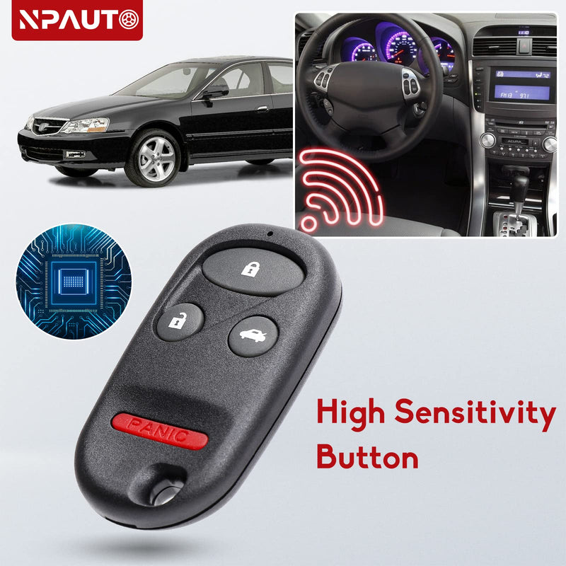  [AUSTRALIA] - NPAUTO Key Fob Replacement, Fits for Honda Accord & Acura TL 1998 1999 2000 2001 2002 2003 - Keyless Entry Remote Control Car Key Fobs KOBUTAH2T, 72147-S0K-A02, 72147-S84-A03