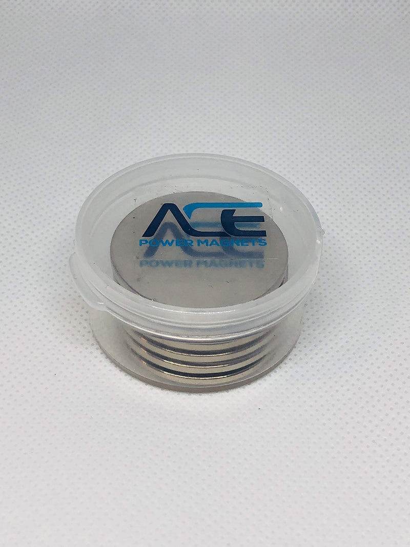 Ace Power Magnets, Pack of 6 N52 Rare Earth Neodymium Super Strong Magnets 1.26" x .08", Permanent, DIY, Office,Scientific, Craft, Fridge - LeoForward Australia