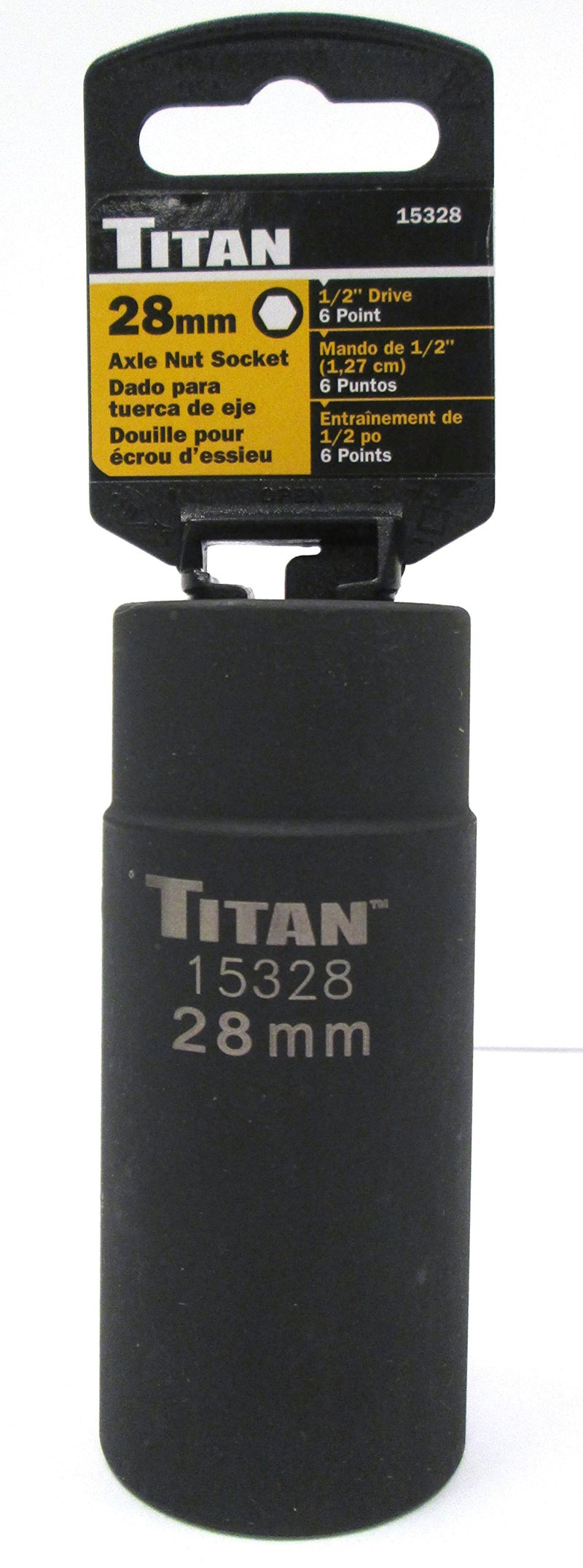  [AUSTRALIA] - Titan 15328 28mm 1/2" Drive 6 Point Axle Nut Socket