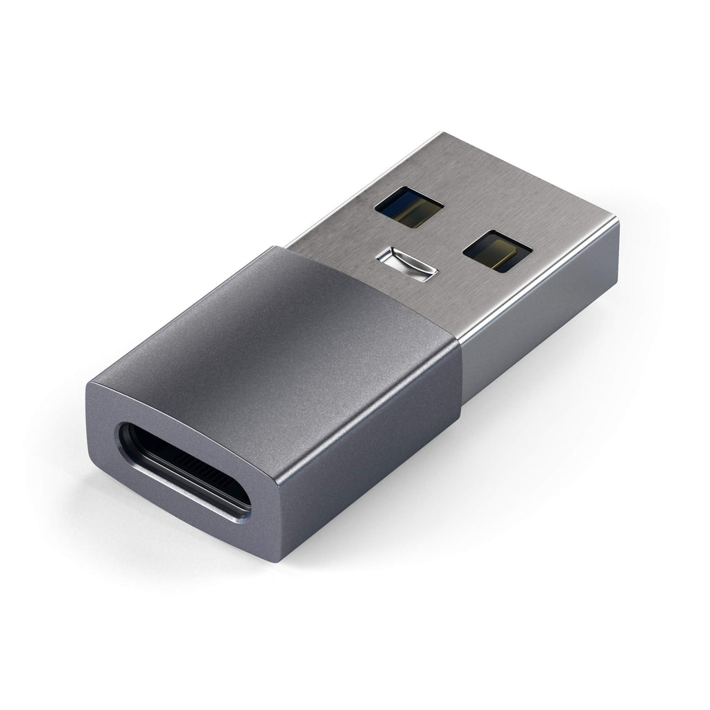  [AUSTRALIA] - Satechi Type-A to Type-C Adapter Converter - USB-A Male to USB-C Female - Compatible with iMac, MacBook Pro/MacBook, Laptops, PC, Computers and More (Space Gray) Space Gray