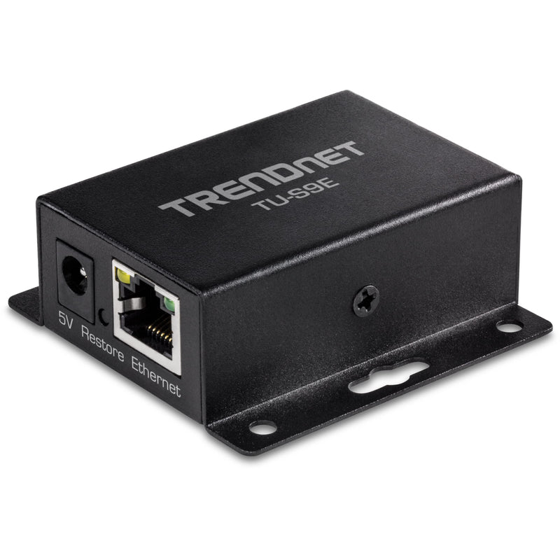  [AUSTRALIA] - TRENDnet TU-S9E, 1-Port Serial to IP Ethernet Converter, Black Serial to IP Adapter