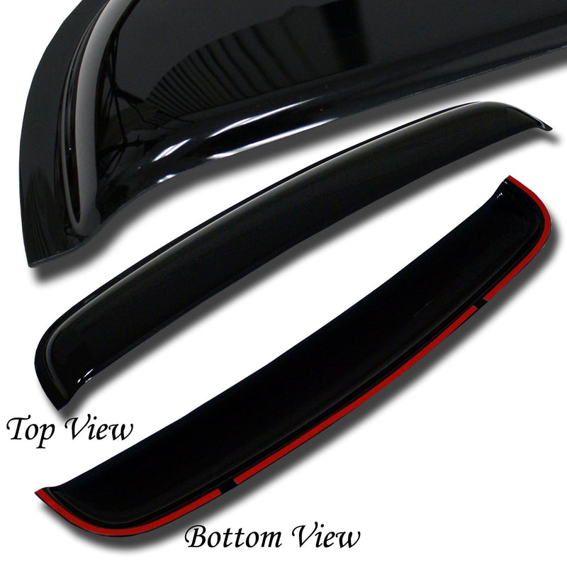  [AUSTRALIA] - TuningPros DSV-441 compatible with 2001-2007 Toyota Sequoia Sunroof Moonroof Top Wind Deflector Visor Thickness 1.4mm 1080mm 42.5" Dark Smoke Set of 1