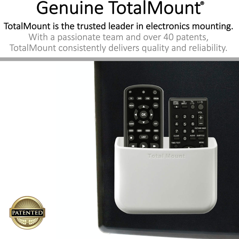  [AUSTRALIA] - TotalMount Universal Remote Control Holders (Quantity 2 - Two Remotes per Holder - White)