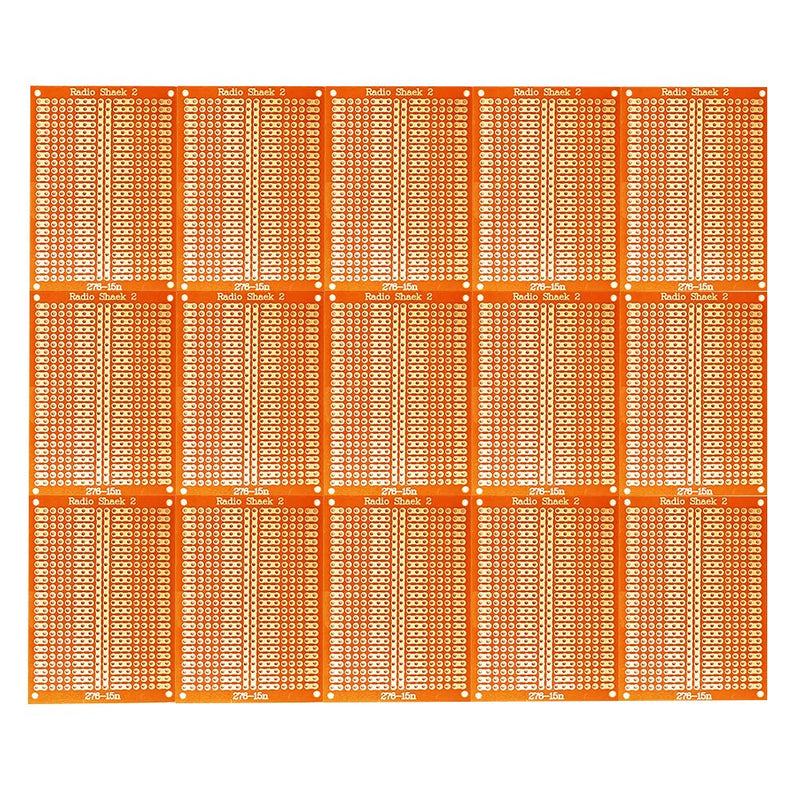  [AUSTRALIA] - 15Pcs PCB Protoboards,YUNGUI 5X7cm 1-2-3 Perf Board Circuit Board Strip for Electronic Project and Electronic Experiment