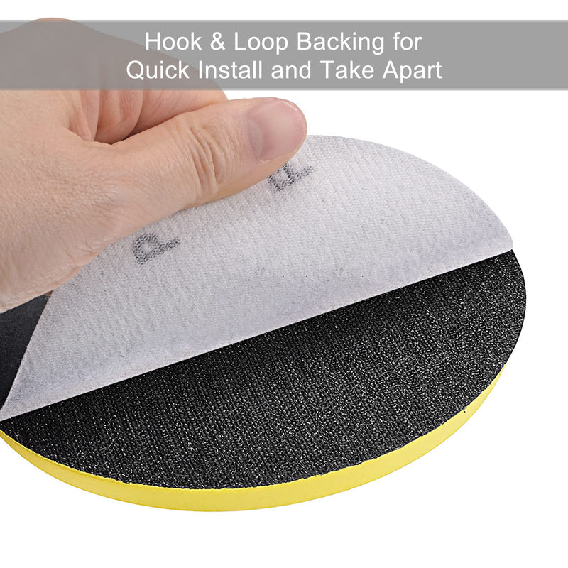  [AUSTRALIA] - uxcell 5 Inch Sanding Disc 400 Grit Hook and Loop Silicon Carbide C-Weight Backing Sandpaper for Orbital Sander 5Pcs 400 Grits