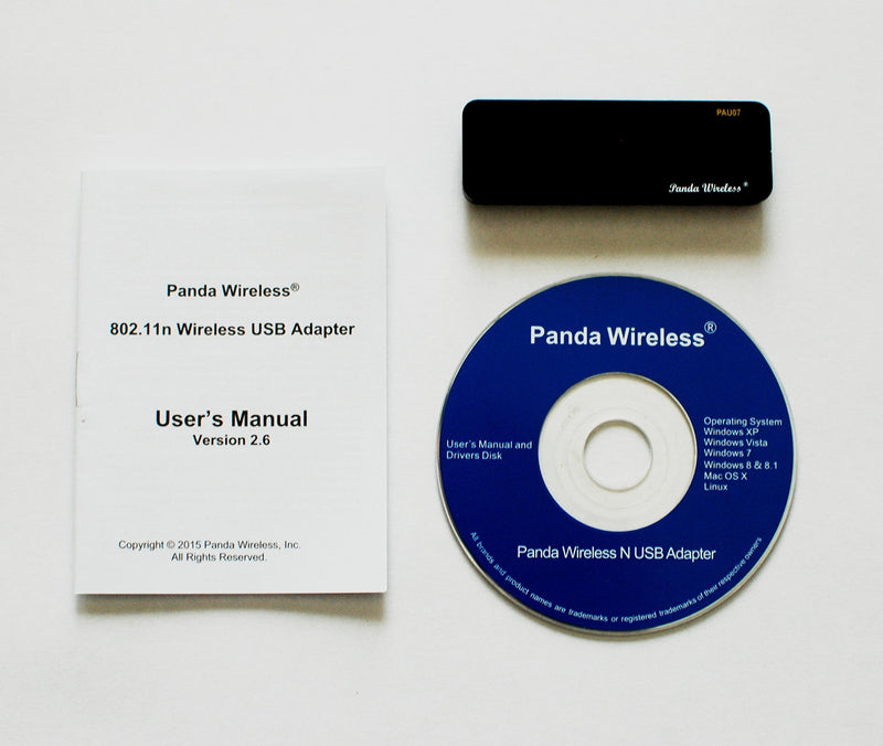 Panda N600 Dual Band (2.4GHz & 5.0GHz) 300Mbps Wireless N USB Adapter w/WPS Button - Windows XP/Vista/7/8/8.1/10/2008r2/2012r2, Mint, Ubuntu, openSUSE, Fedora, Centos, Zorin & Kali Linux - LeoForward Australia