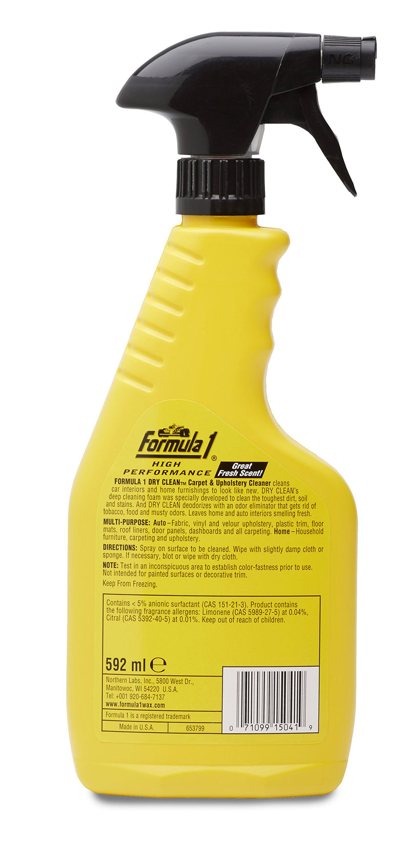  [AUSTRALIA] - Northern Labs Formula 1 Dry Clean Carpet and Upholstery Cleaner – For Car and Home Use – 20 fl. oz.