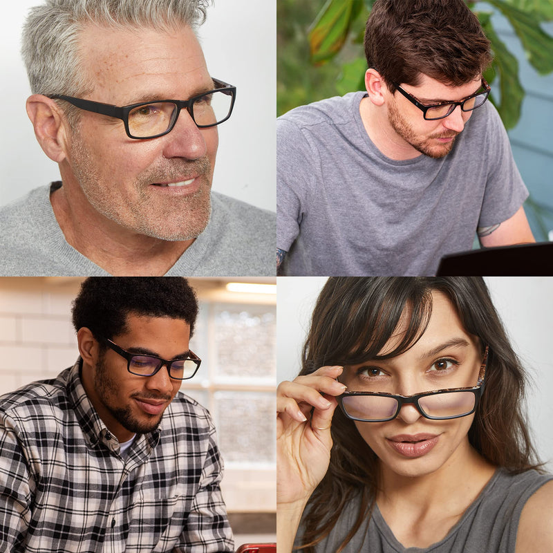 Readerest Blue Light Blocking Reading Glasses (Black/Camo, 1.00 Magnification) Black/Camo 1.0 x - LeoForward Australia