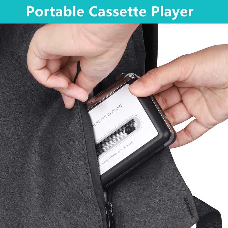  [AUSTRALIA] - Cassette to MP3 Converter, Tape Player Walkman USB Cassette Player from Tapes to MP3, Digital Files for Laptop PC and Mac with Headphones from Tapes to Mp3 (Black) black