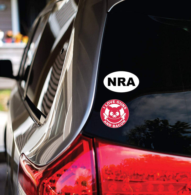  [AUSTRALIA] - GTOTd Stickers for NRA National Rifle Association America. Large Size Car Bumper Symbol 4x4'' Sticker Decal-2nd Amendment -9PCS Pack Sport a