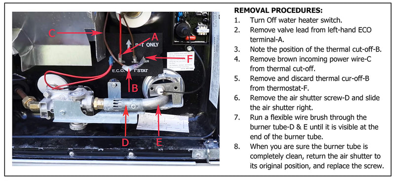  [AUSTRALIA] - RV Water Heater Thermal Cut Off Switch Kit Replace for Atwood 93866 Work for The Electronic Water Heater Models # GCH6-4E GCH6-6E G6A-7E G6A-8E GC6AA-9E GCH10A-2E G610-3E GH610-3E XT Series. pack of 1