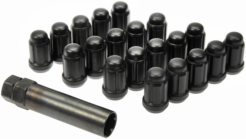 Dorman 711-255C Pack of 20 Matte Black Lock Nuts with Key - LeoForward Australia