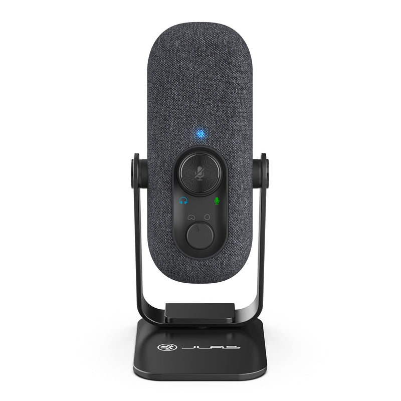  [AUSTRALIA] - JLab Go Talk USB Microphone | Black | USB-C Output | Cardioid or Omnidirectional | 96k Sample Rate | 20Hz - 20kHz Frequency Response | Volume Control and Quick Mute | 3.5mm AUX | Plug and Play