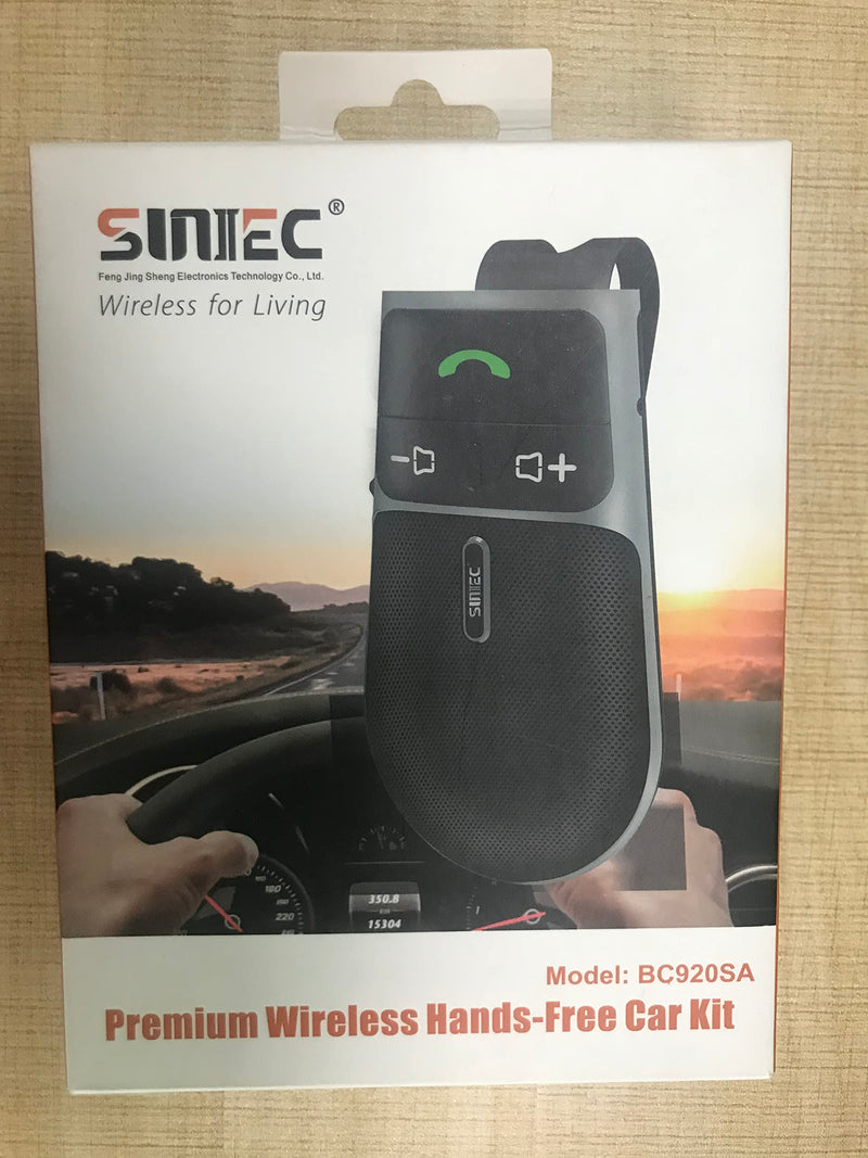  [AUSTRALIA] - SUNITEC Hands Free Bluetooth car Speaker for Cell Phone, Bluetooth Phone Speaker for car, AUTO Power ON Off car Bluetooth for Cell Phone Support Siri Voice Assistant - BC920