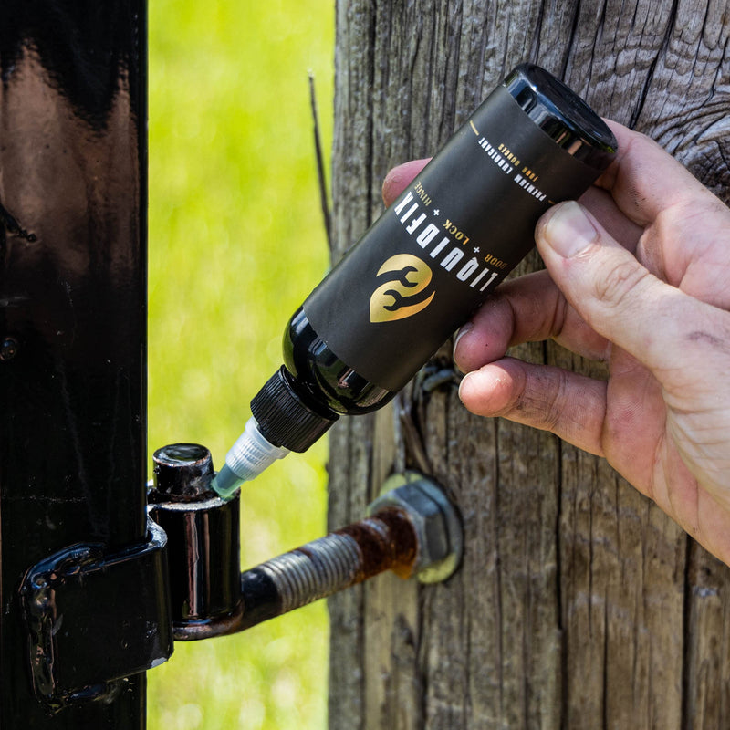  [AUSTRALIA] - LIQUIDFIX LiquidFix Door, Lock, and Hinge Lubricant | 4 oz Dropper + 0.5 Needle Combo Pack Door & Sliding Long-Lasting Squeaky Oil for Hinges Glass Doors
