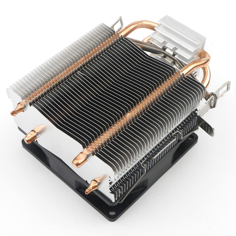  [AUSTRALIA] - JIUWU CPU Air Cooler 3-Pin Fan with 2 Heatpipes Radiator Blue LED for Intel AMD CPUs 92mm Light Quiet Cooling Fan (775 1150 1155 1151 1156)