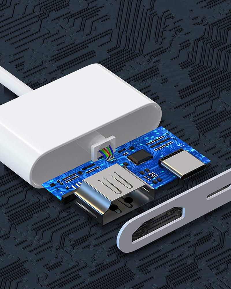  [AUSTRALIA] - Apple Lightning to HDMI Digital AV Adapter,1080P Video & Audio Sync Screen Converter AV Adapter Charging Port for iPhone/iPad 1080P HDMI Converter for HD TV/Projector/Monitor,Support All iOS - White