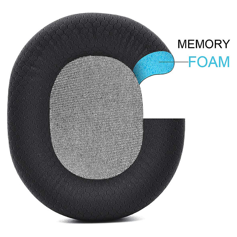  [AUSTRALIA] - Arctis 3/5 / 7/9 Replacement Black Fabric Ear Pads Cushion Compatible with SteelSeries Arctis 3 / Arctis 5 / Arctis 7 Arctis 9 / Arctis 1 / Arctis pro Lossless Wireless Gaming Headset Headphone