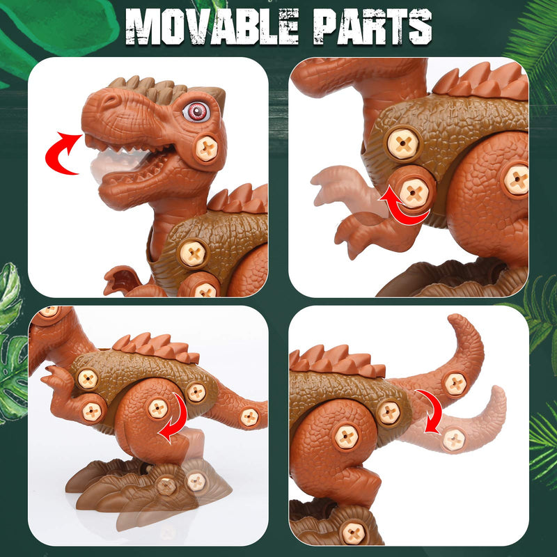 Sanlebi Toy for 4 5 6 Year Old Boys Take Apart Dinosaur Toys for Kids Building Toy Set with Electric Drill Construction Engineering Play Kit STEM Learning for Boys Girls Age 3 4 5 Year Old - LeoForward Australia
