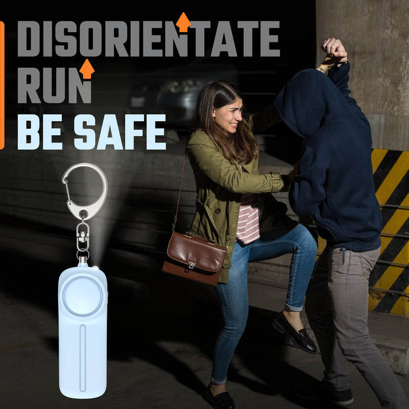 Self Defense Personal Alarm Keychain – 130 dB Loud Siren Protection Device with LED Light – Emergency Alert Key Chain Whistle for Women, Men, Children, Senior, and Joggers by WETEN (Blue) blue - LeoForward Australia