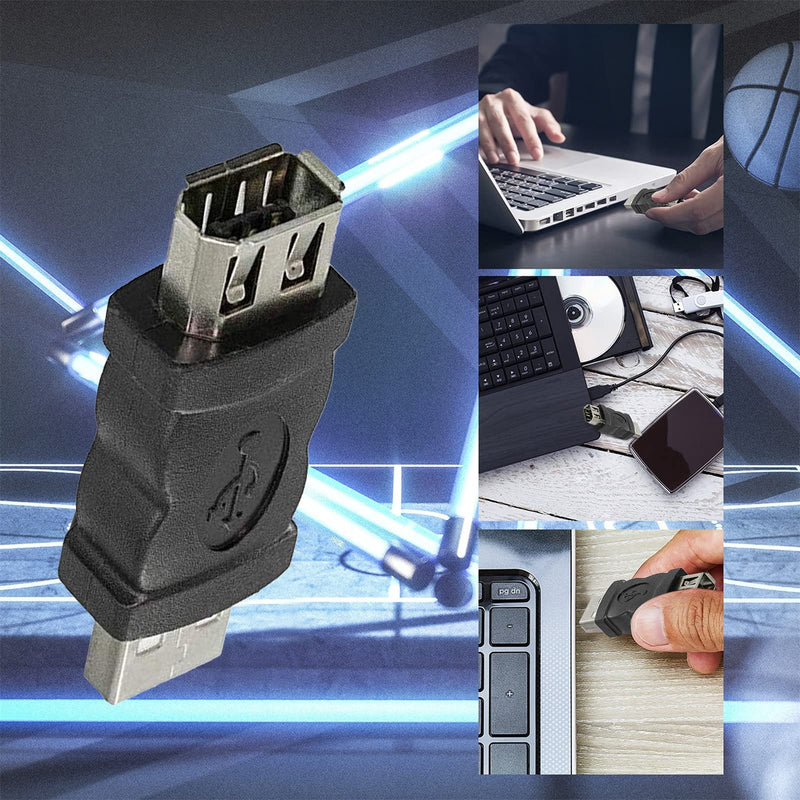  [AUSTRALIA] - LBSC 2 Pieces Firewire IEEE 1394 6 Pin USB Adapter Firewire to USB Converter for Printer, Digital Camera, PDA, Hard Disk,Scanner